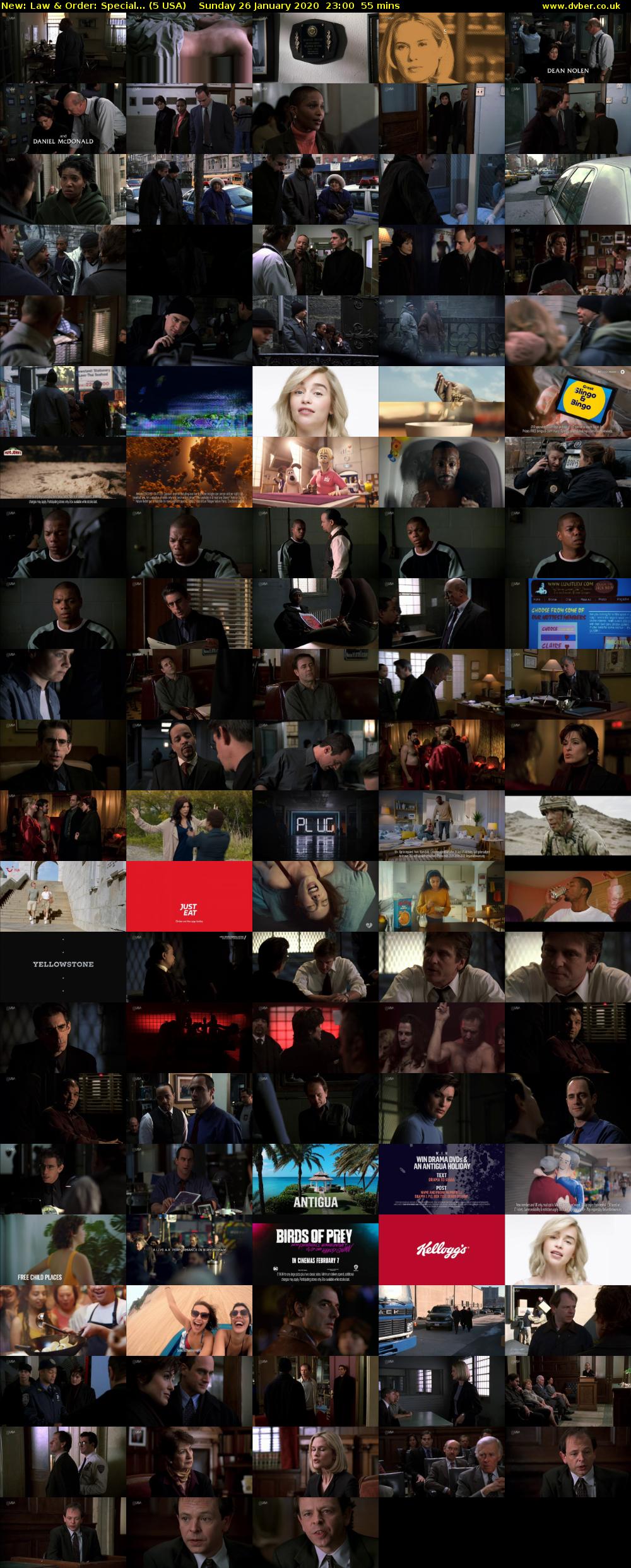 Law & Order: Special... (5 USA) Sunday 26 January 2020 23:00 - 23:55