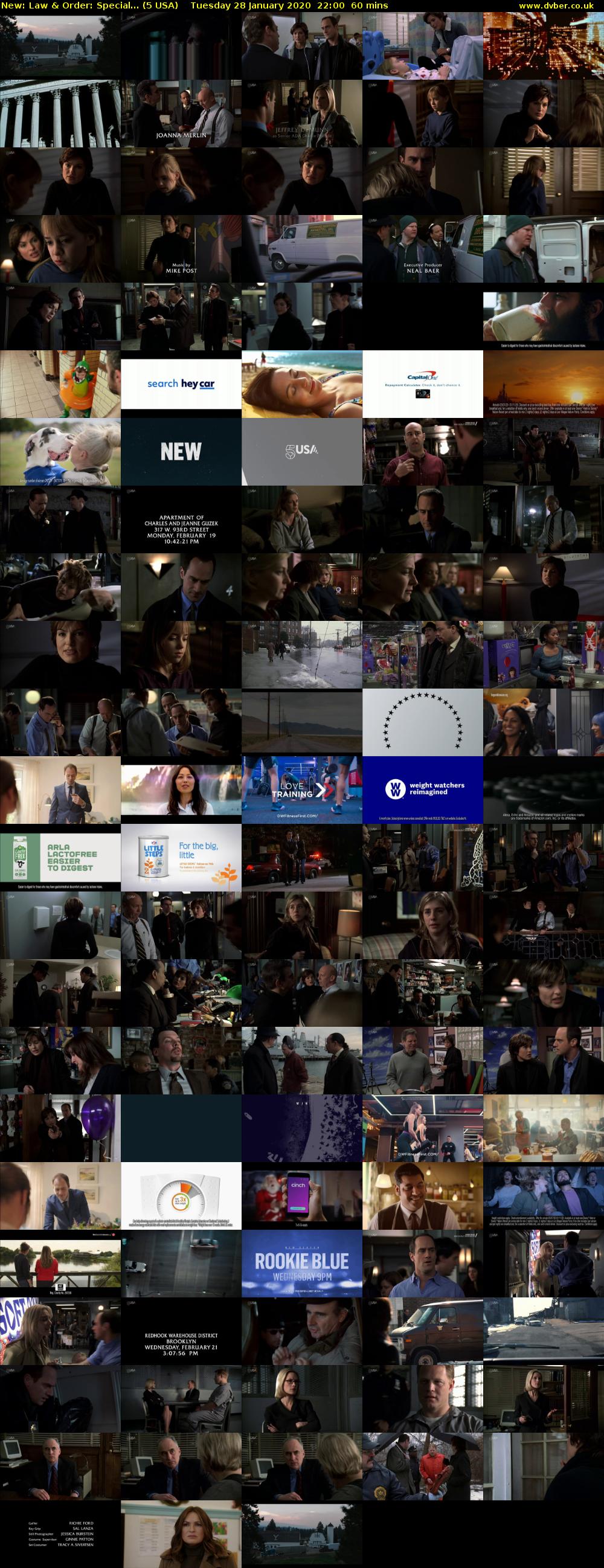 Law & Order: Special... (5 USA) Tuesday 28 January 2020 22:00 - 23:00