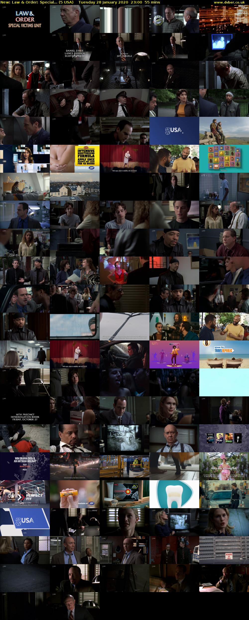 Law & Order: Special... (5 USA) Tuesday 28 January 2020 23:00 - 23:55