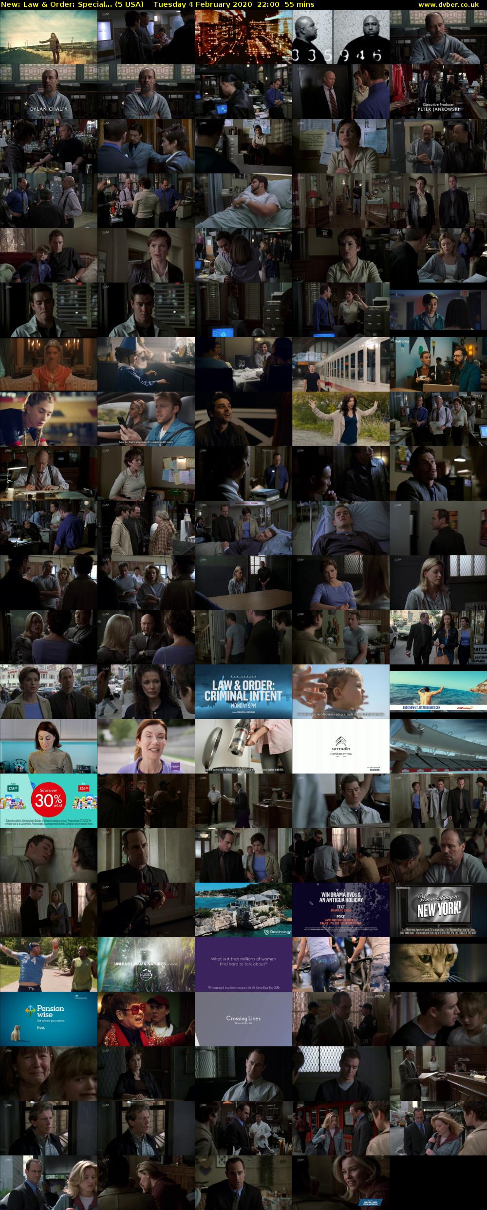 Law & Order: Special... (5 USA) Tuesday 4 February 2020 22:00 - 22:55