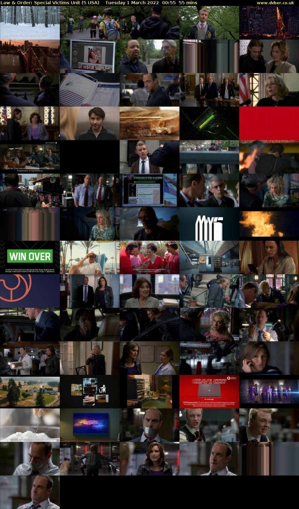 Law & Order: Special Victims Unit (5 USA) Tuesday 1 March 2022 00:55 - 01:50