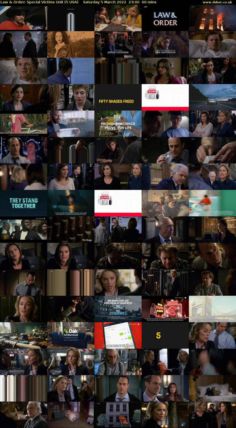 Law & Order: Special Victims Unit (5 USA) Saturday 5 March 2022 23:00 - 00:00