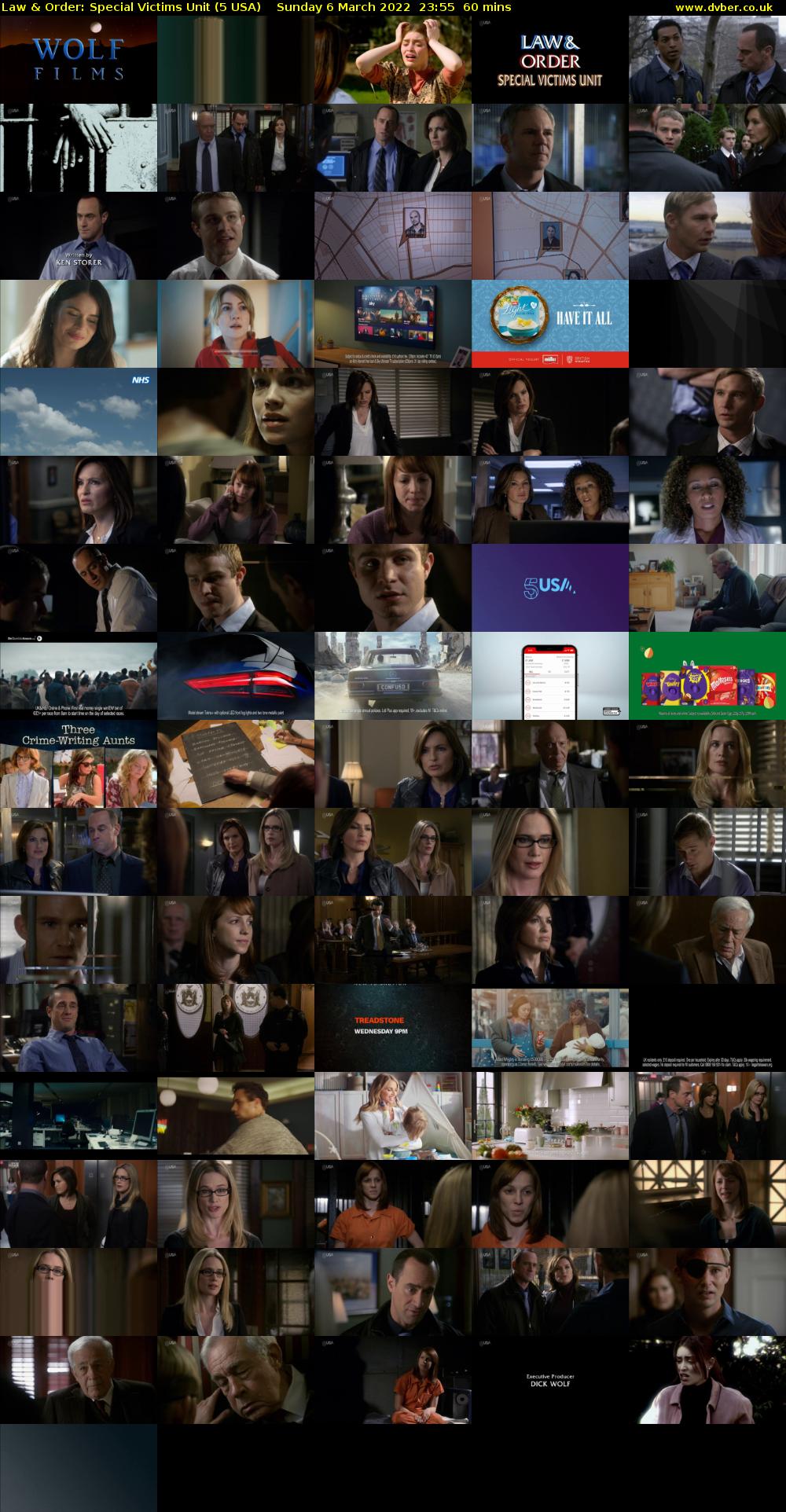 Law & Order: Special Victims Unit (5 USA) Sunday 6 March 2022 23:55 - 00:55