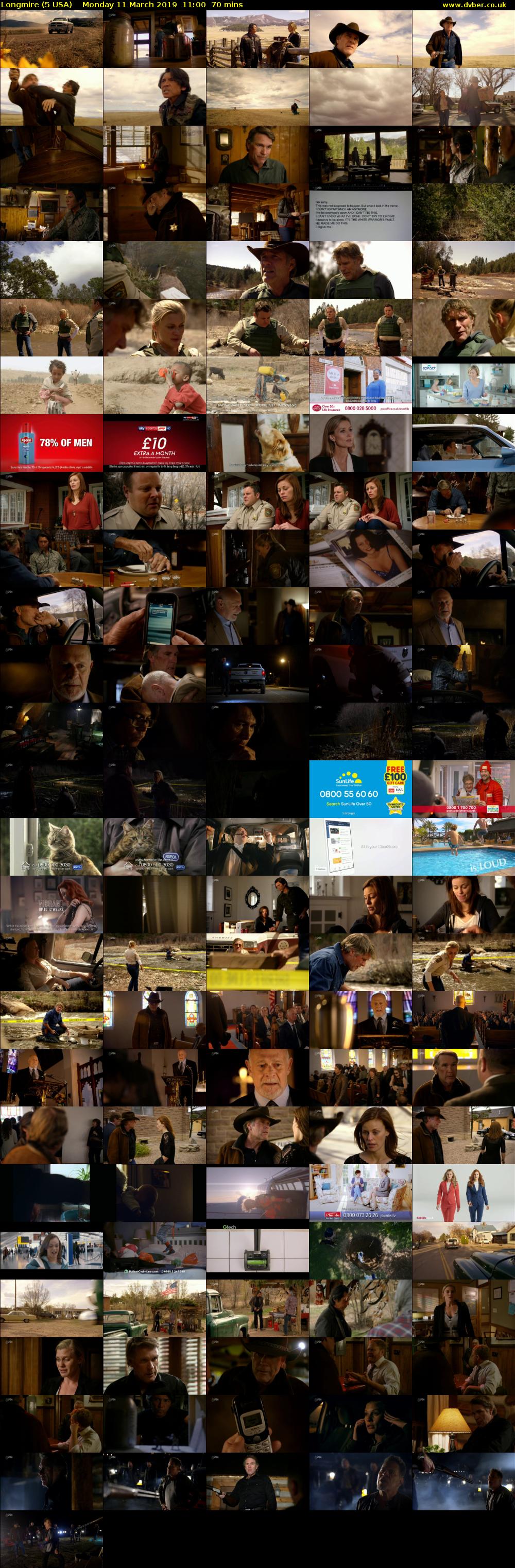 Longmire (5 USA) Monday 11 March 2019 11:00 - 12:10