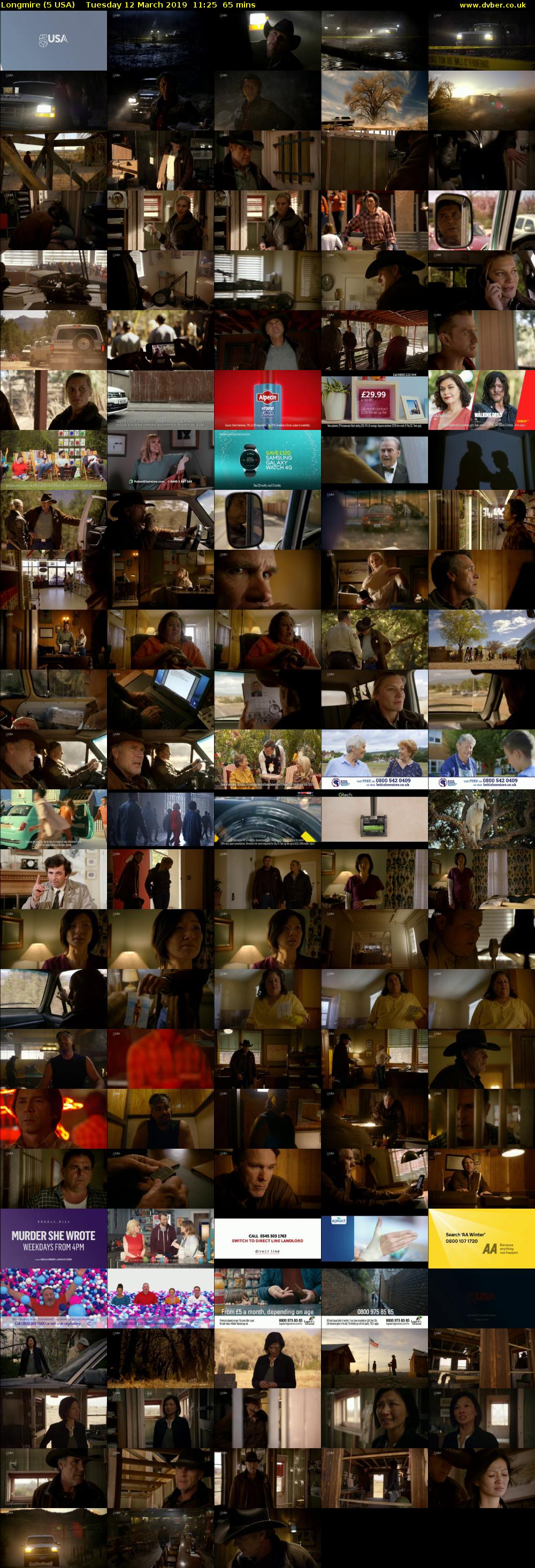 Longmire (5 USA) Tuesday 12 March 2019 11:25 - 12:30