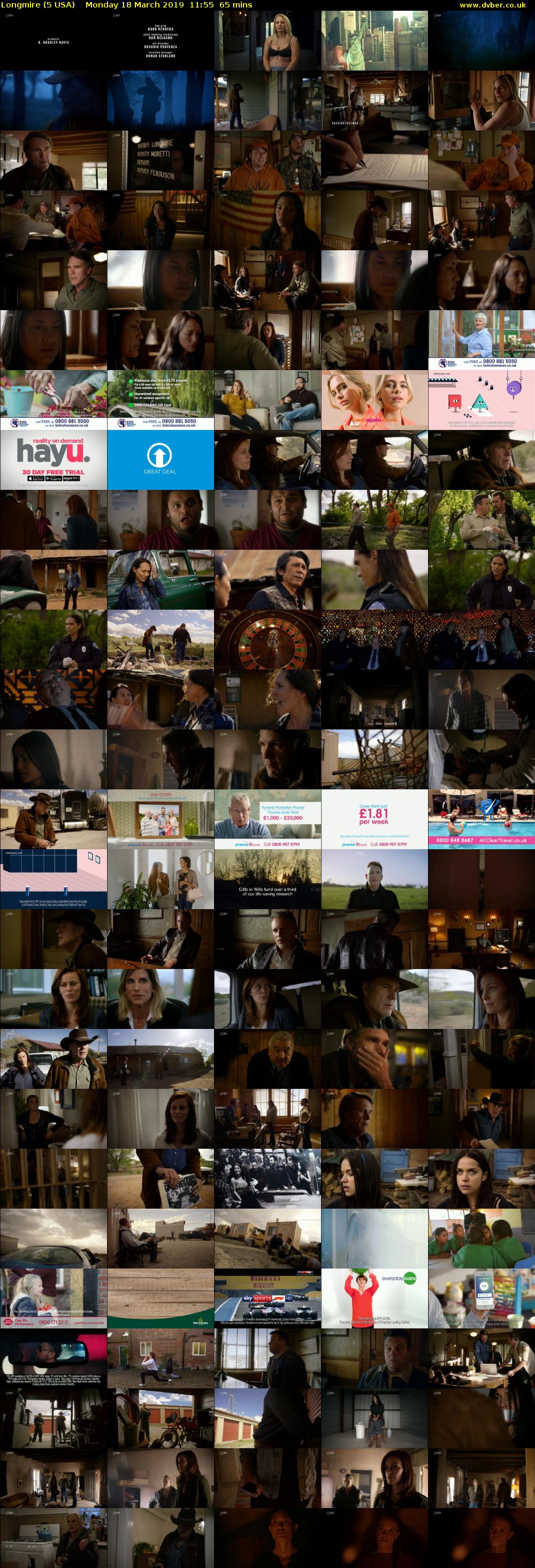 Longmire (5 USA) Monday 18 March 2019 11:55 - 13:00