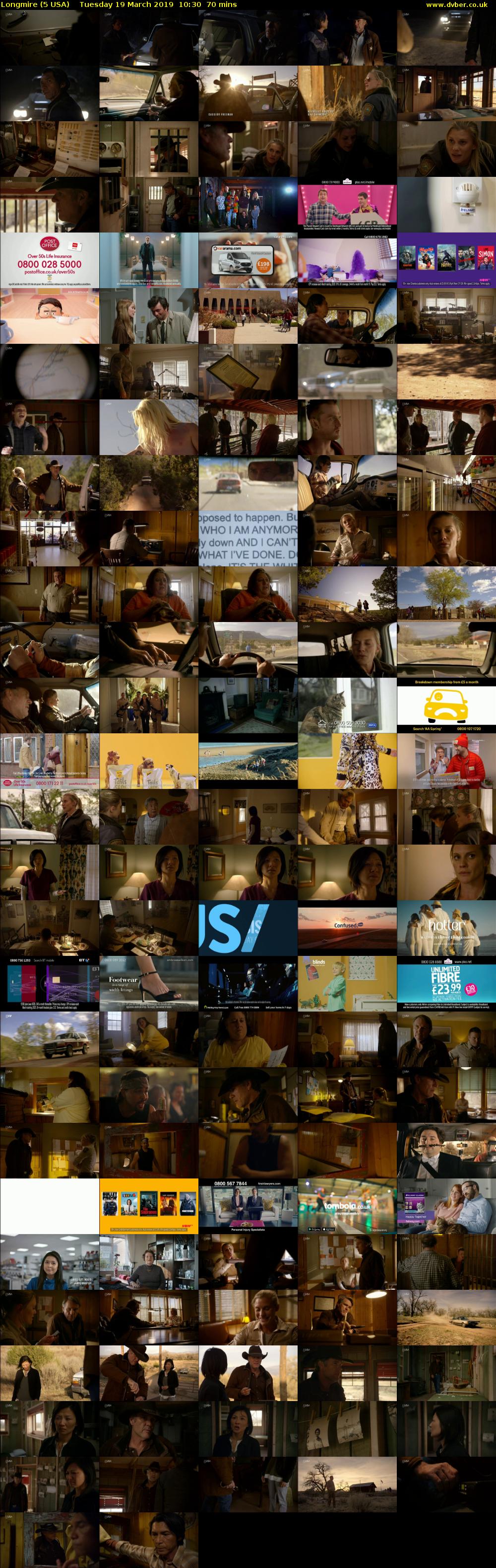 Longmire (5 USA) Tuesday 19 March 2019 10:30 - 11:40