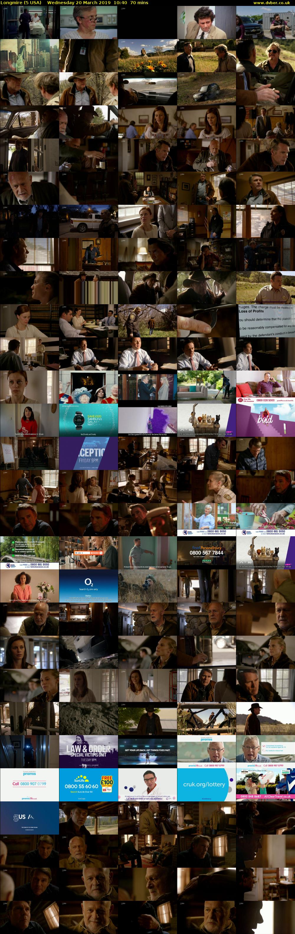 Longmire (5 USA) Wednesday 20 March 2019 10:40 - 11:50