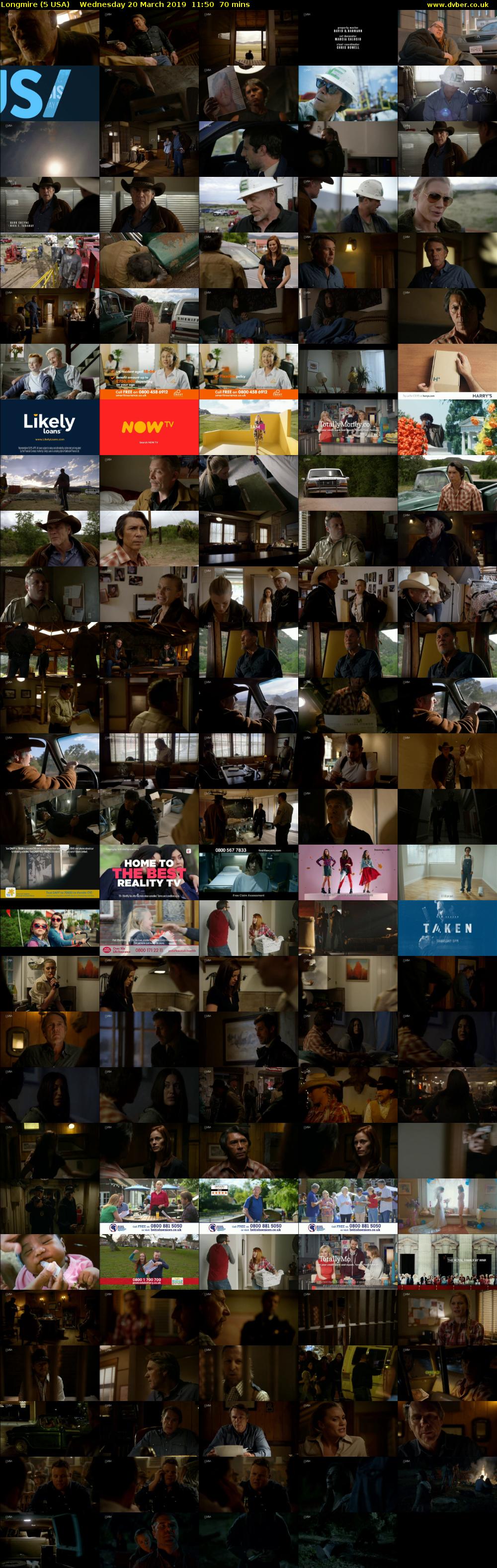 Longmire (5 USA) Wednesday 20 March 2019 11:50 - 13:00