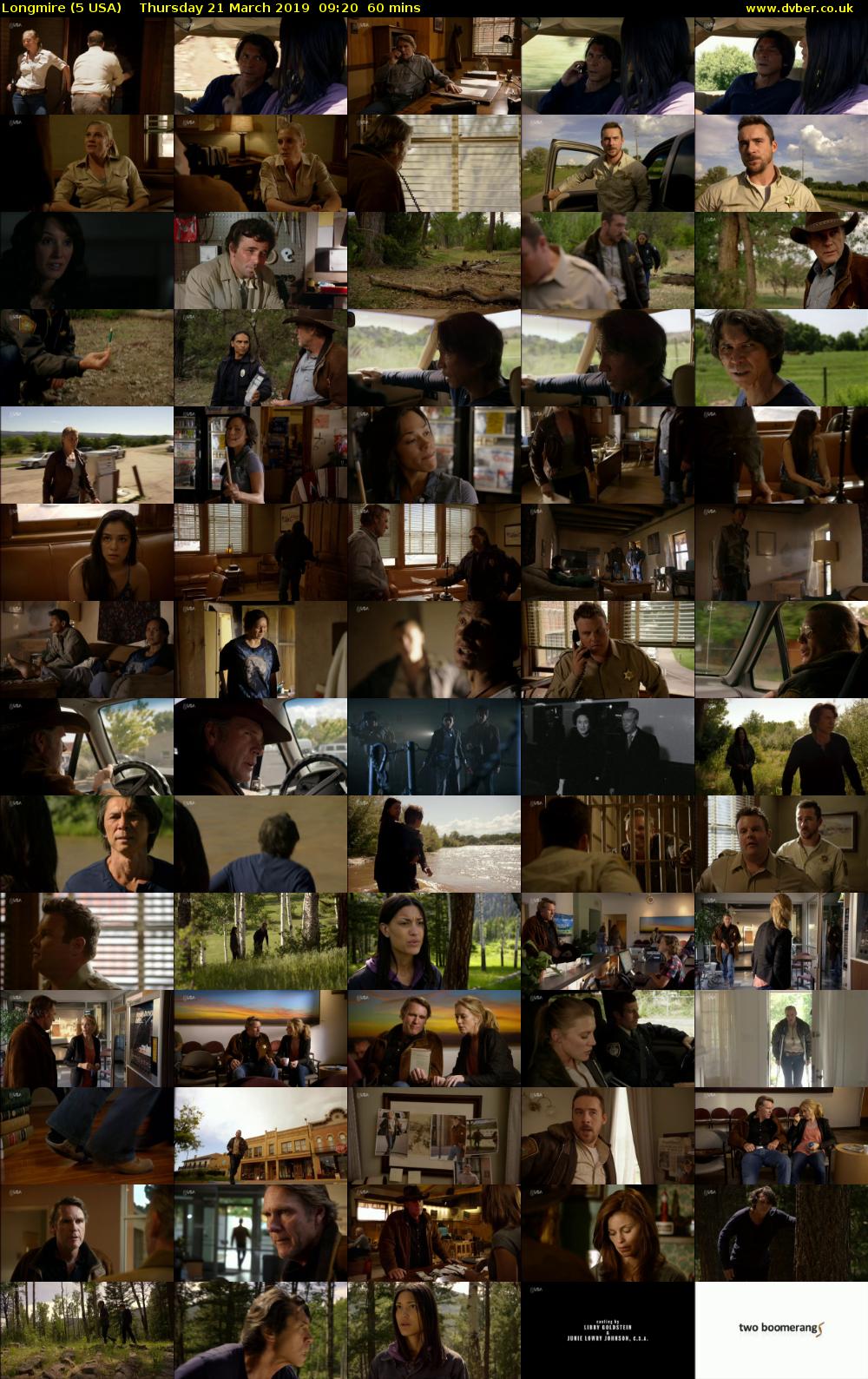Longmire (5 USA) Thursday 21 March 2019 09:20 - 10:20