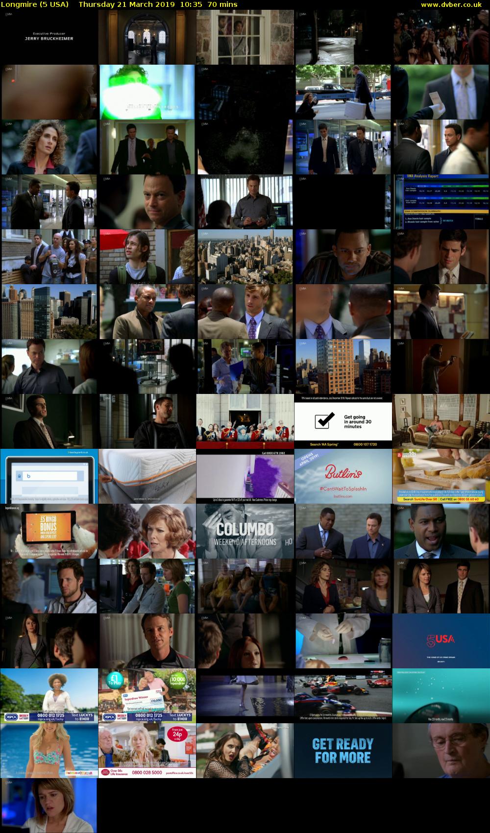 Longmire (5 USA) Thursday 21 March 2019 10:35 - 11:45