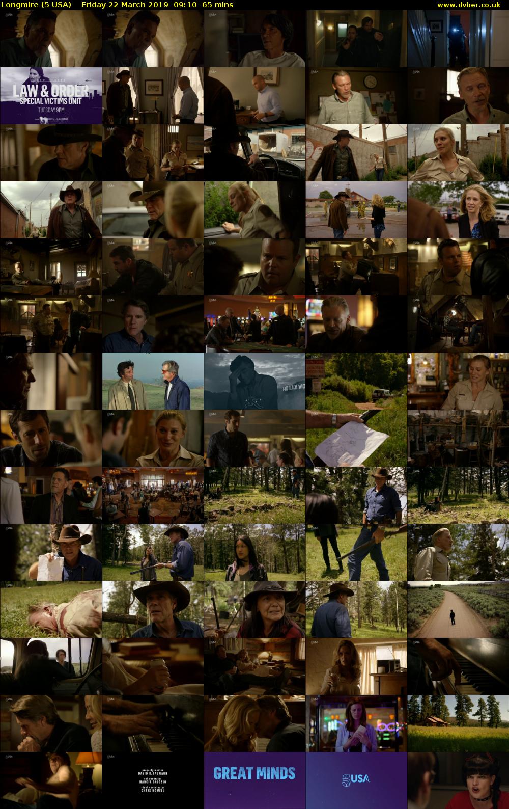 Longmire (5 USA) Friday 22 March 2019 09:10 - 10:15