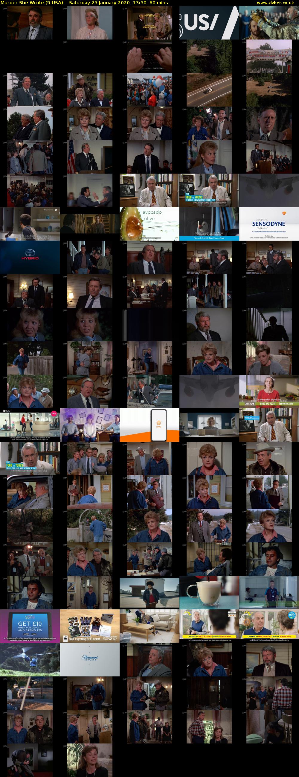 Murder She Wrote (5 USA) Saturday 25 January 2020 13:50 - 14:50