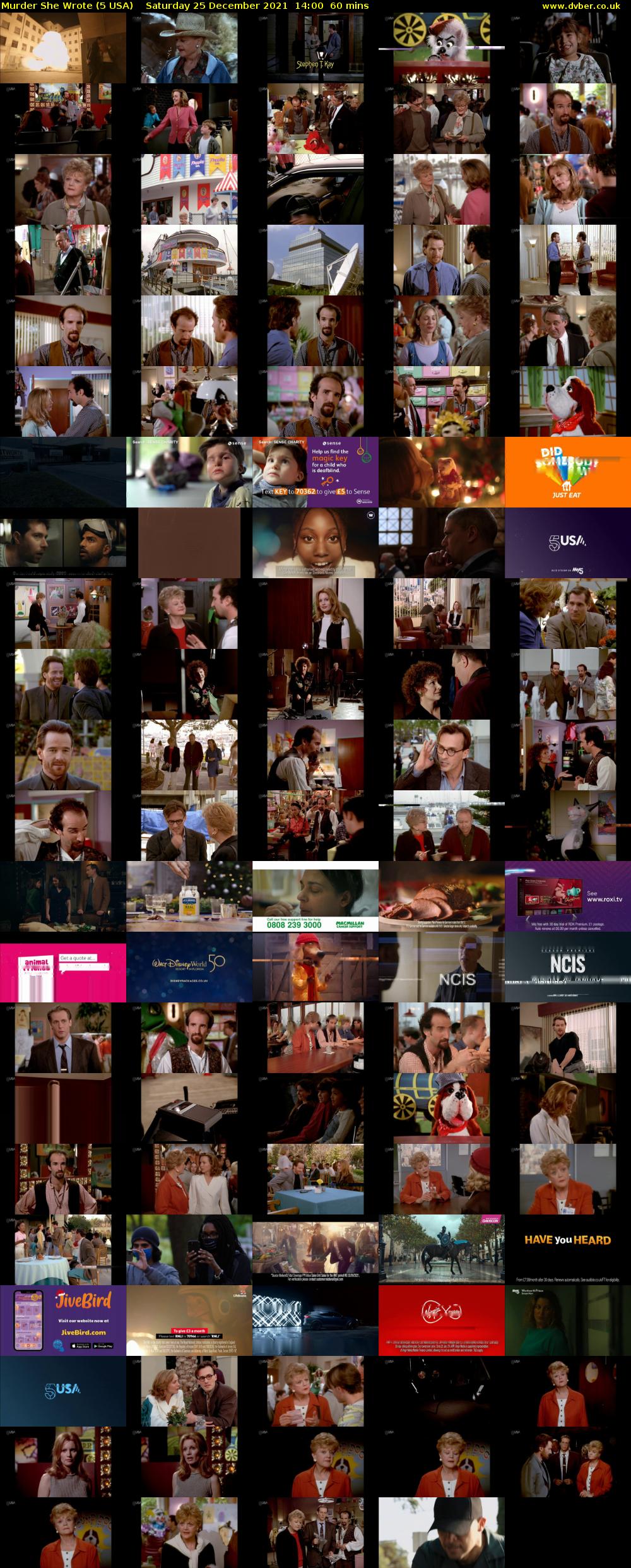 Murder She Wrote (5 USA) Saturday 25 December 2021 14:00 - 15:00