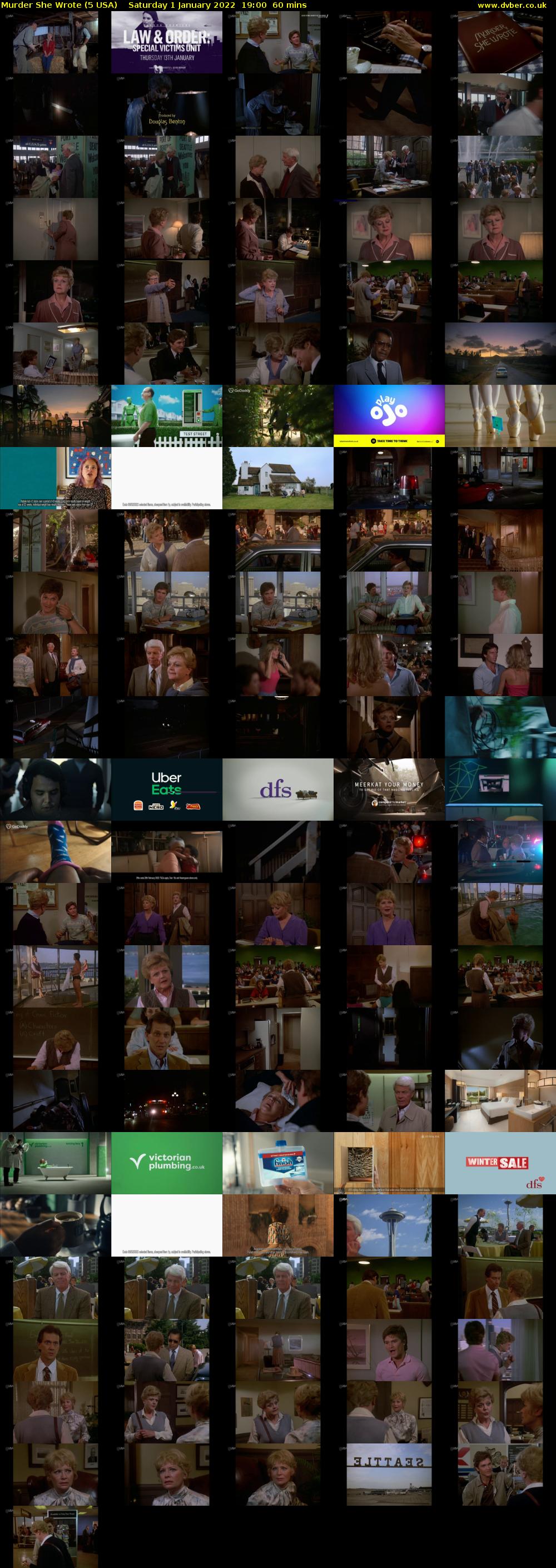 Murder She Wrote (5 USA) Saturday 1 January 2022 19:00 - 20:00