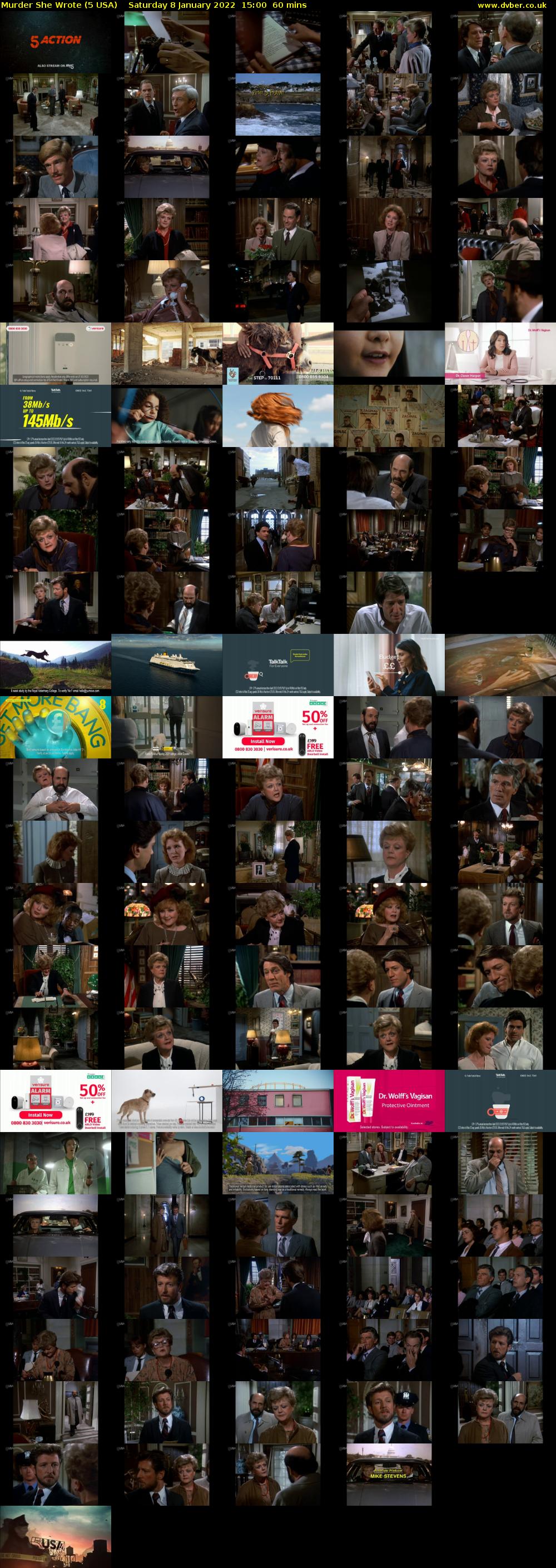 Murder She Wrote (5 USA) Saturday 8 January 2022 15:00 - 16:00