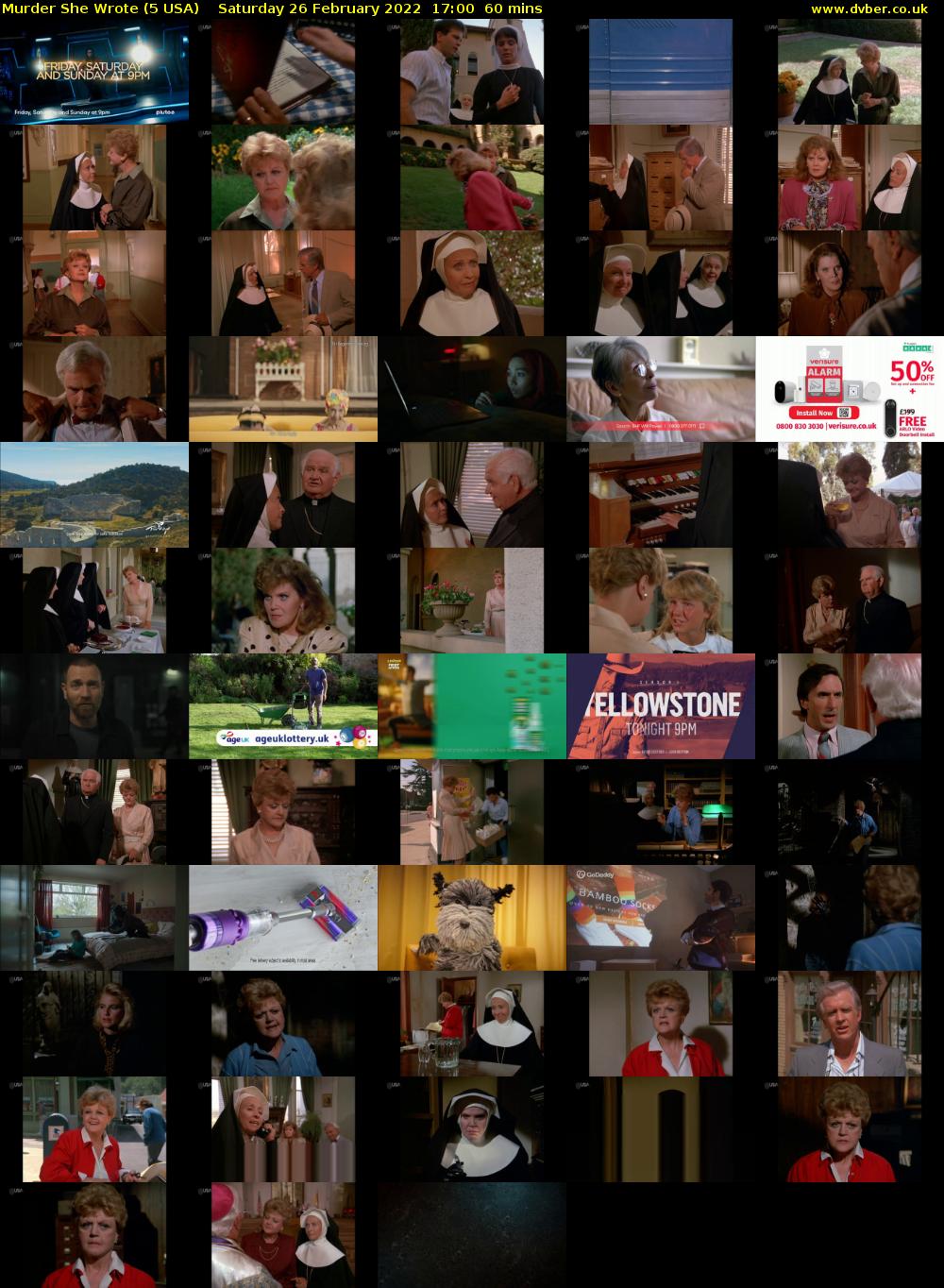 Murder She Wrote (5 USA) Saturday 26 February 2022 17:00 - 18:00
