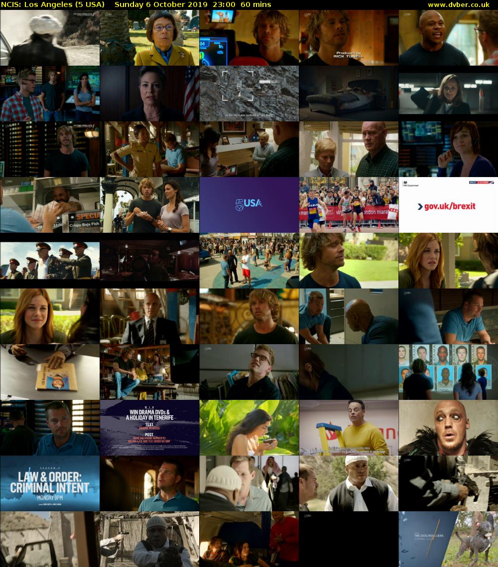 NCIS: Los Angeles (5 USA) Sunday 6 October 2019 23:00 - 00:00