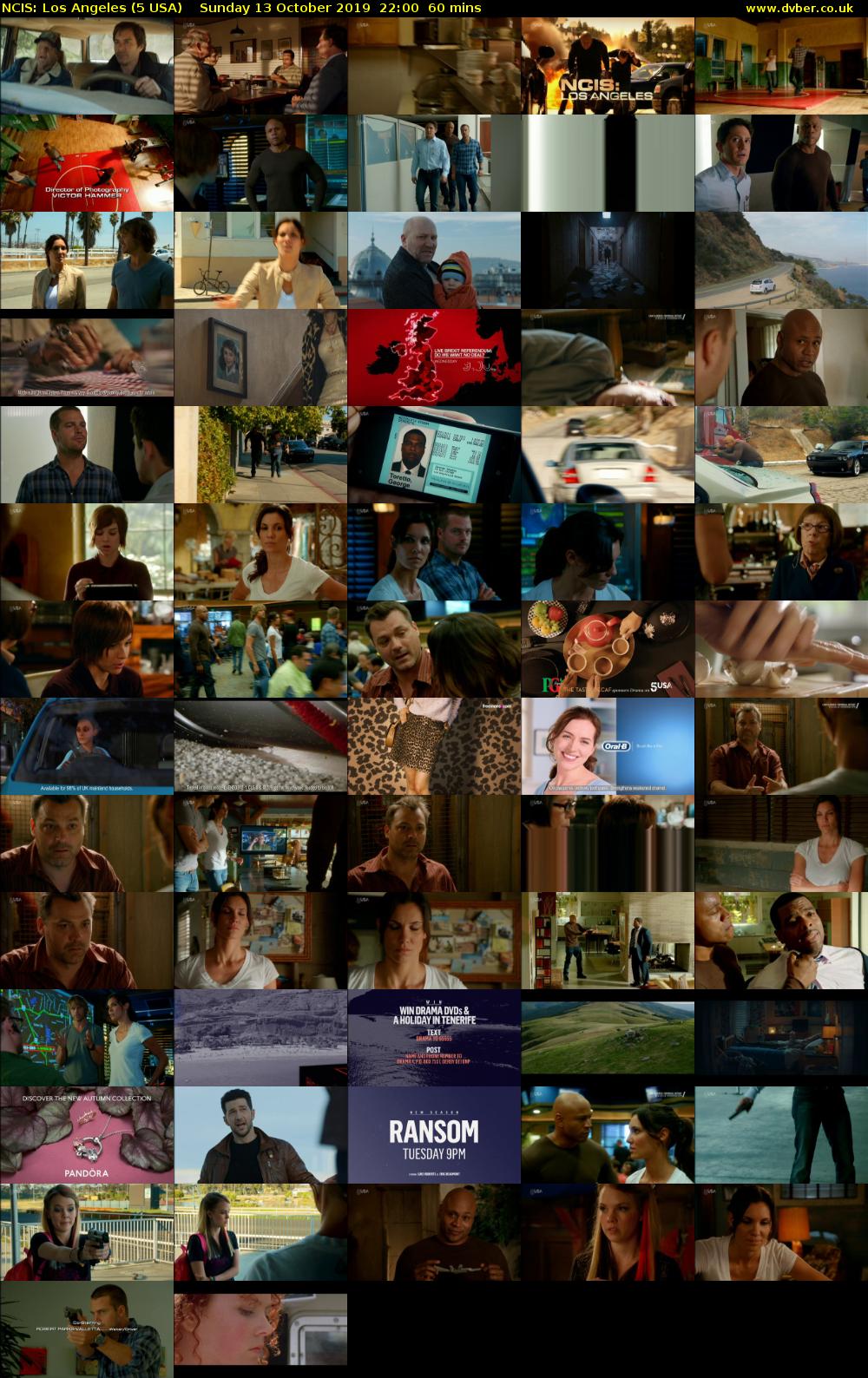 NCIS: Los Angeles (5 USA) Sunday 13 October 2019 22:00 - 23:00