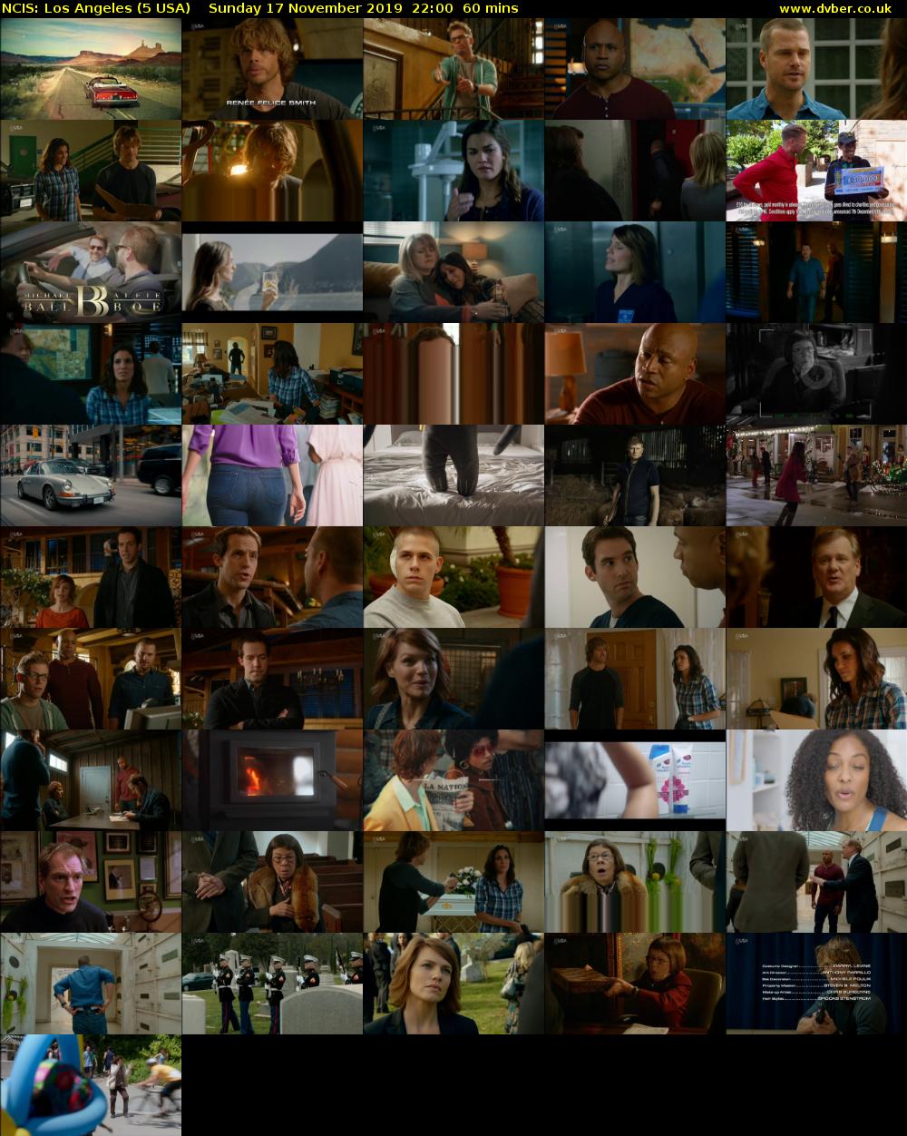 NCIS: Los Angeles (5 USA) Sunday 17 November 2019 22:00 - 23:00