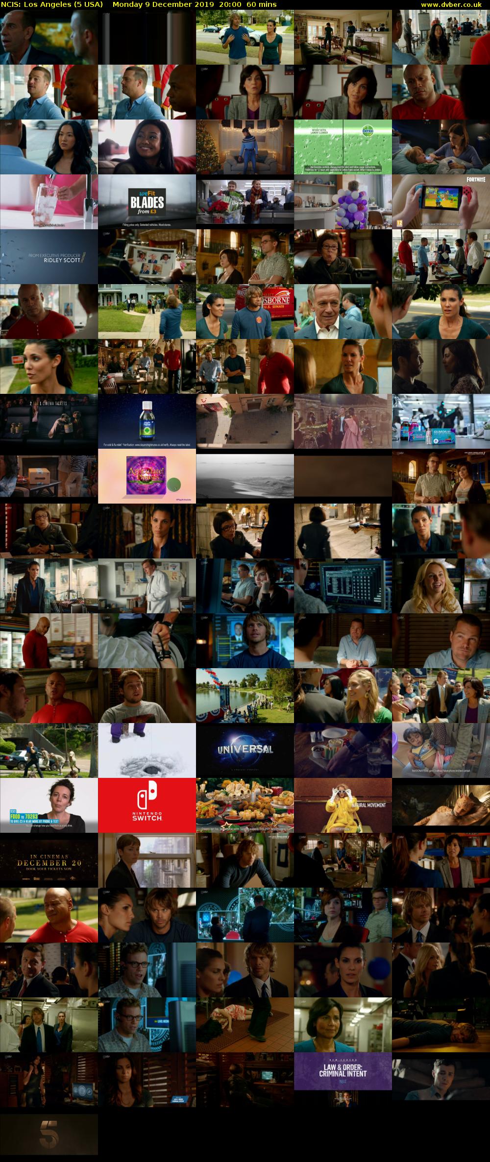 NCIS: Los Angeles (5 USA) Monday 9 December 2019 20:00 - 21:00