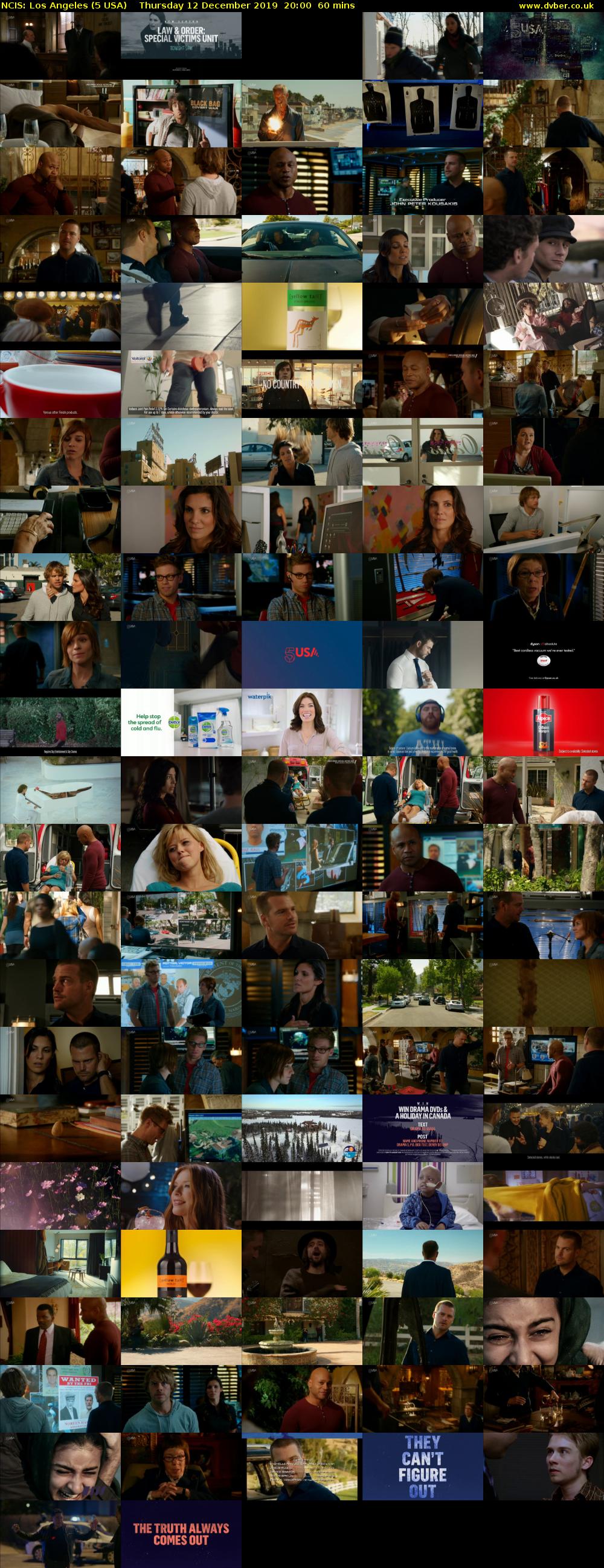 NCIS: Los Angeles (5 USA) Thursday 12 December 2019 20:00 - 21:00
