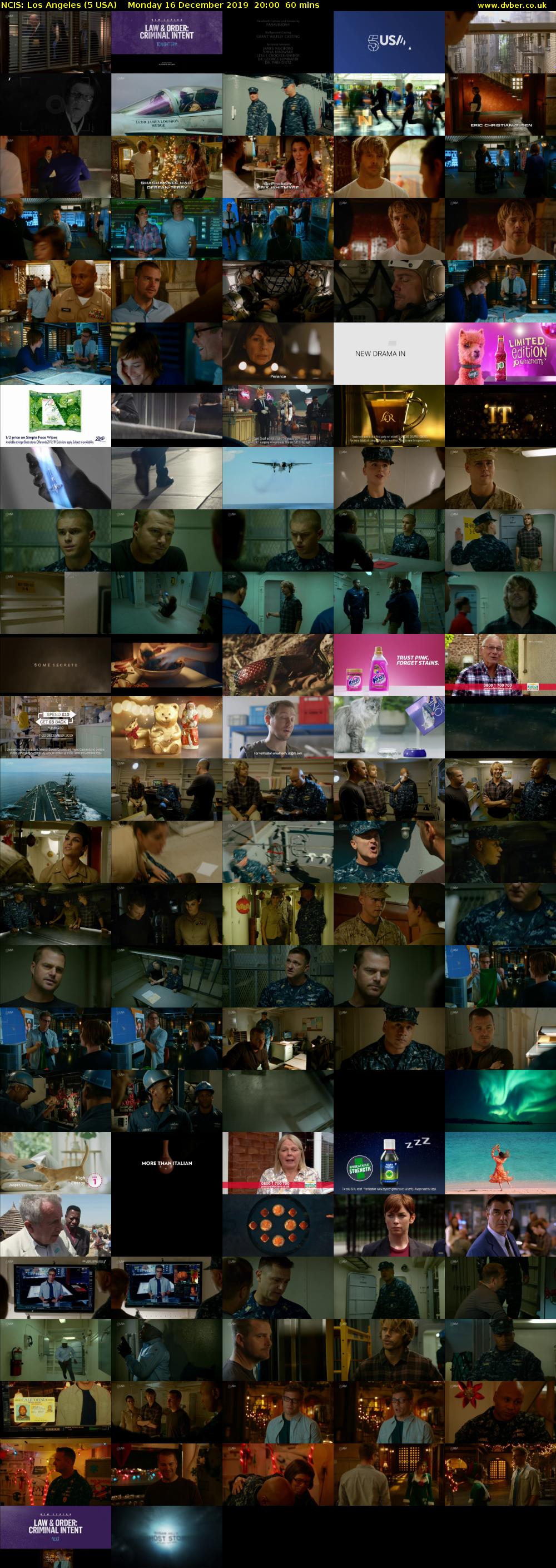 NCIS: Los Angeles (5 USA) Monday 16 December 2019 20:00 - 21:00