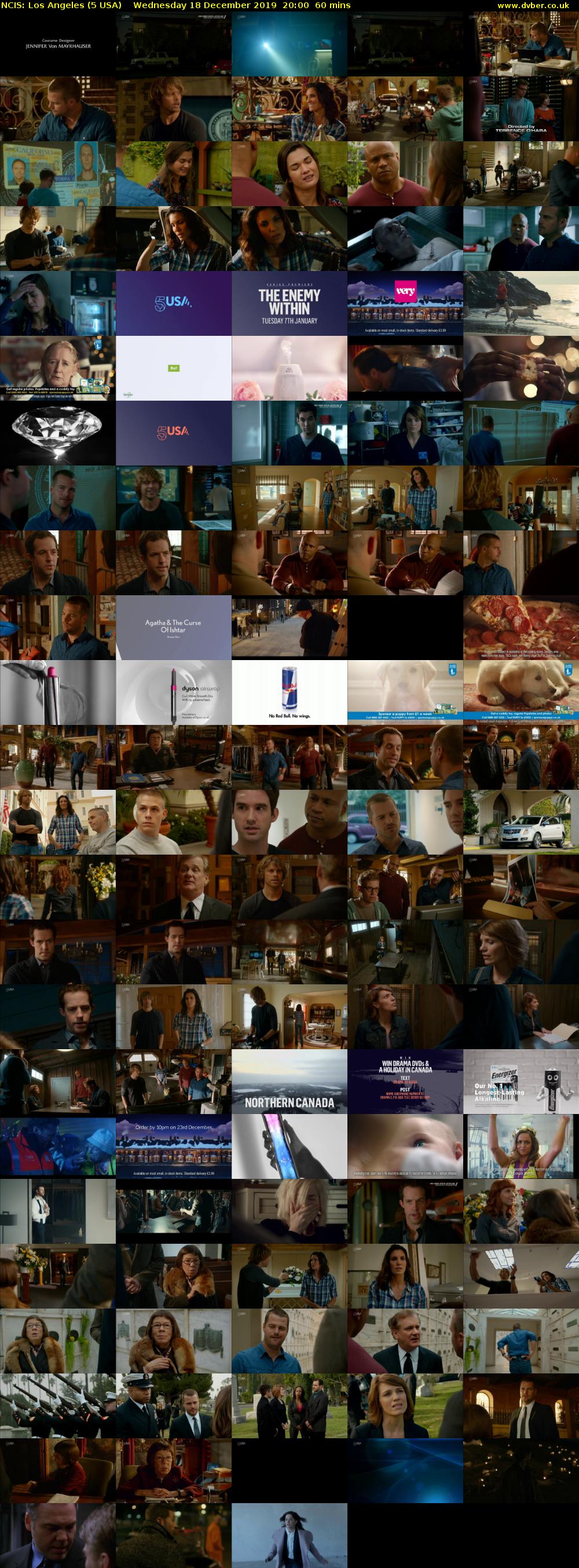 NCIS: Los Angeles (5 USA) Wednesday 18 December 2019 20:00 - 21:00