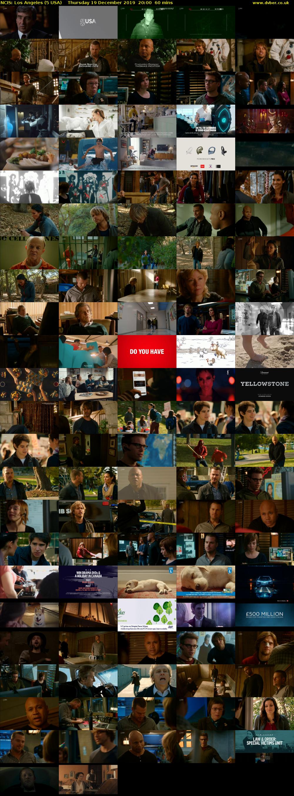 NCIS: Los Angeles (5 USA) Thursday 19 December 2019 20:00 - 21:00