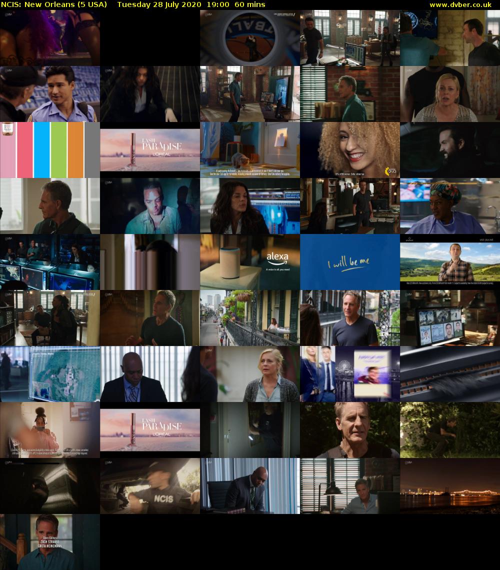 NCIS: New Orleans (5 USA) Tuesday 28 July 2020 19:00 - 20:00