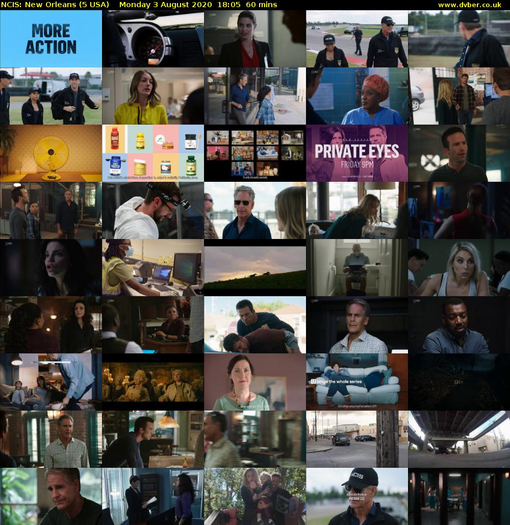 NCIS: New Orleans (5 USA) Monday 3 August 2020 18:05 - 19:05