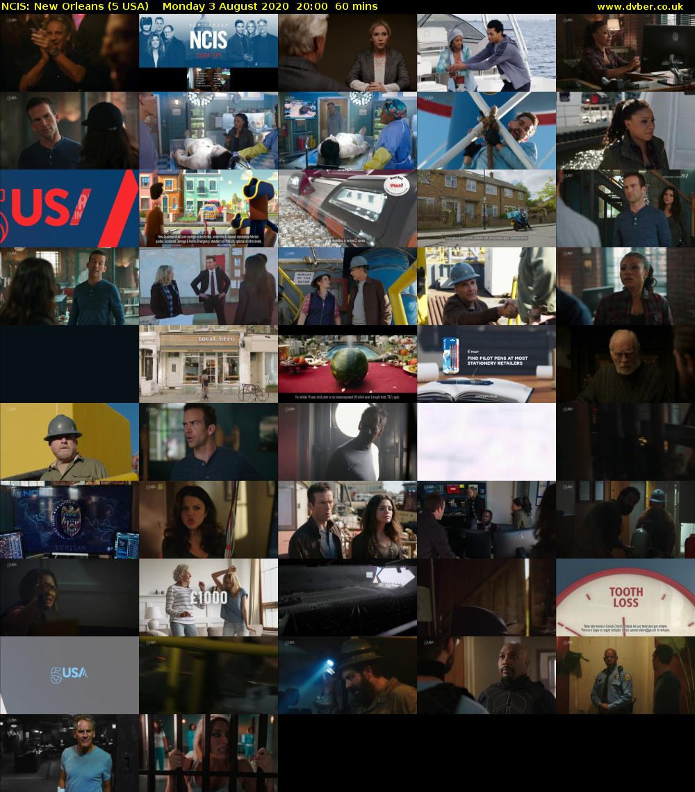 NCIS: New Orleans (5 USA) Monday 3 August 2020 20:00 - 21:00