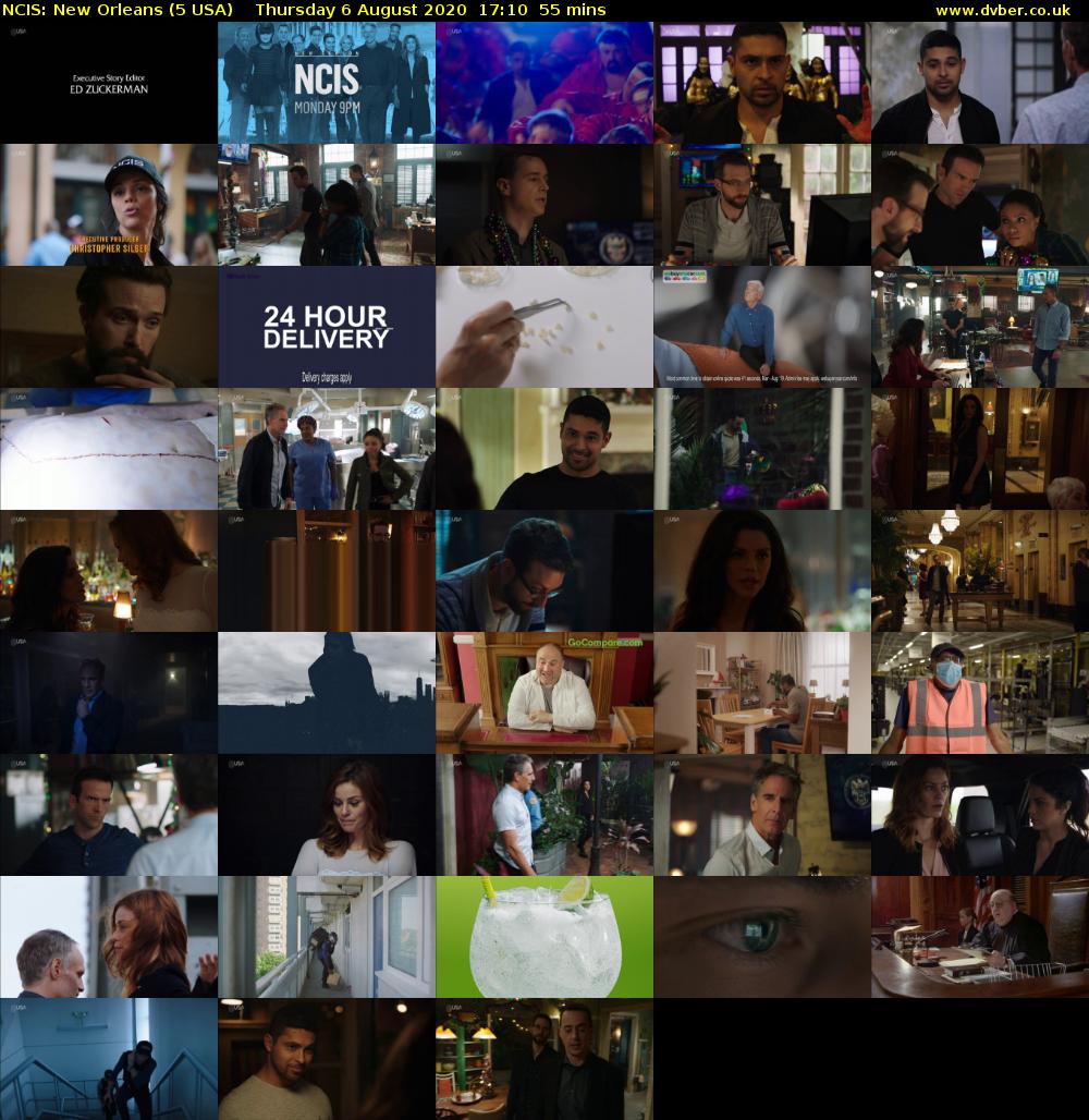 NCIS: New Orleans (5 USA) Thursday 6 August 2020 17:10 - 18:05