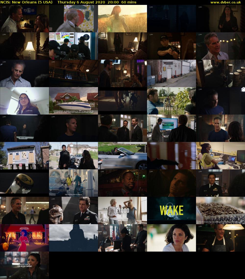 NCIS: New Orleans (5 USA) Thursday 6 August 2020 20:00 - 21:00