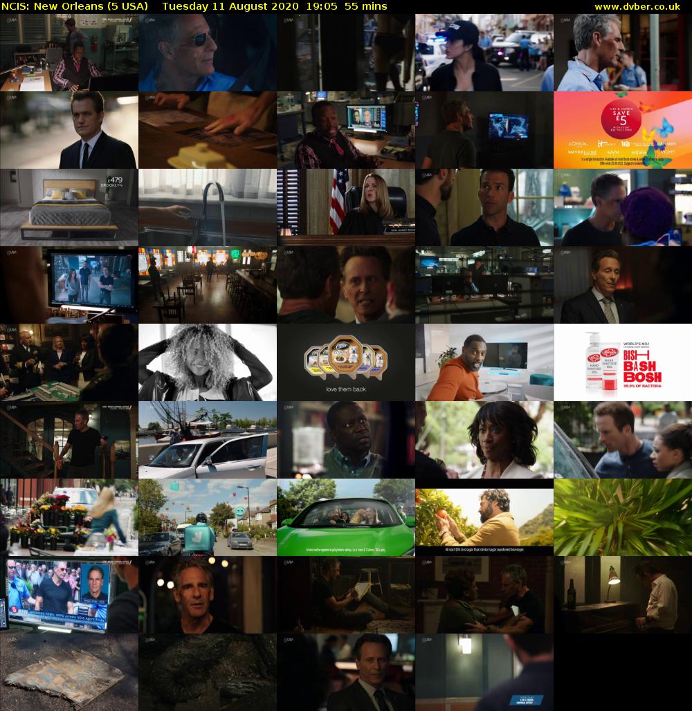 NCIS: New Orleans (5 USA) Tuesday 11 August 2020 19:05 - 20:00