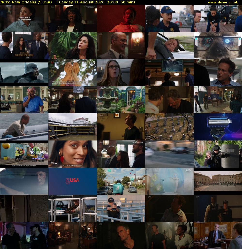 NCIS: New Orleans (5 USA) Tuesday 11 August 2020 20:00 - 21:00