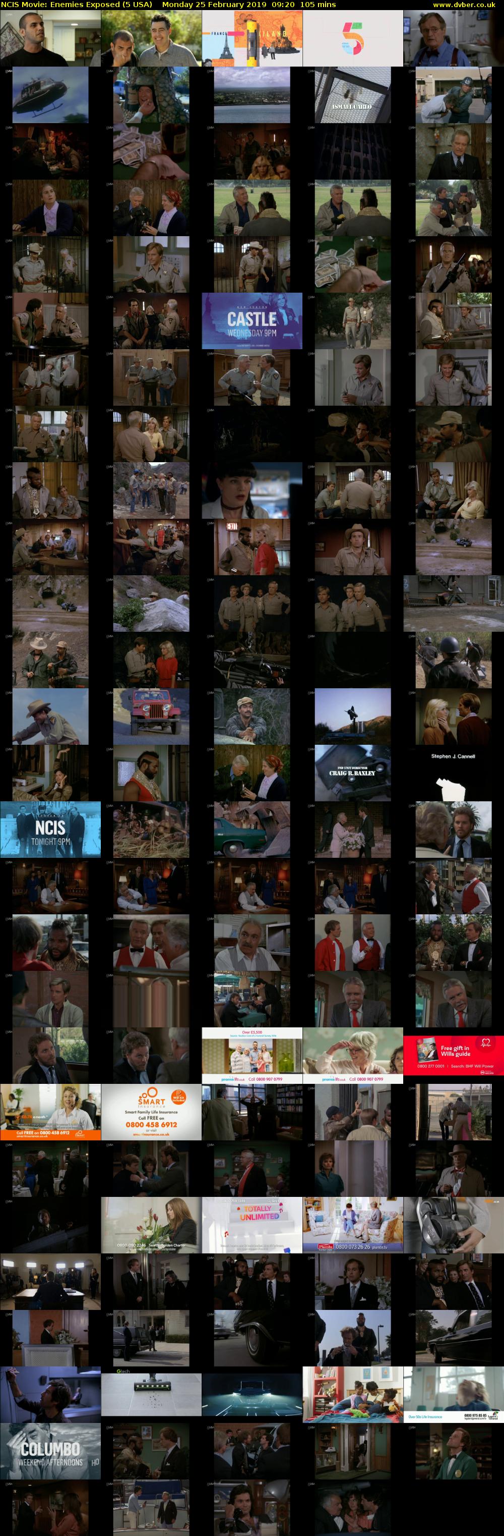 NCIS Movie: Enemies Exposed (5 USA) Monday 25 February 2019 09:20 - 11:05