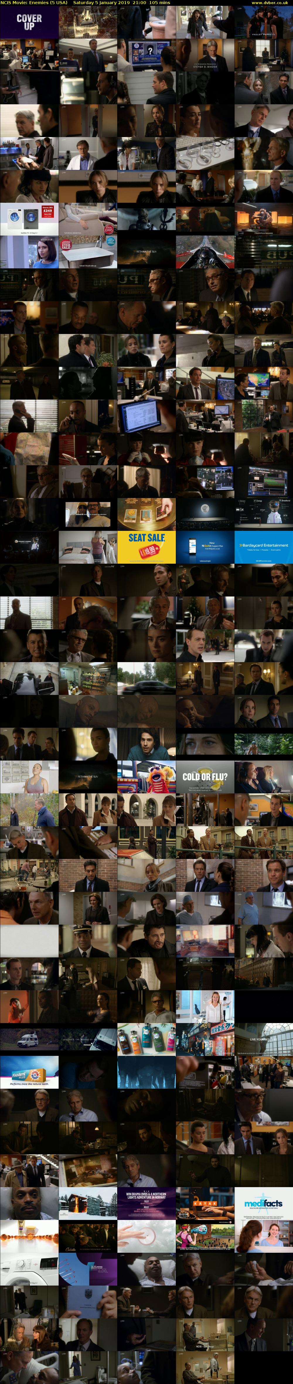 NCIS Movie: Enemies (5 USA) Saturday 5 January 2019 21:00 - 22:45