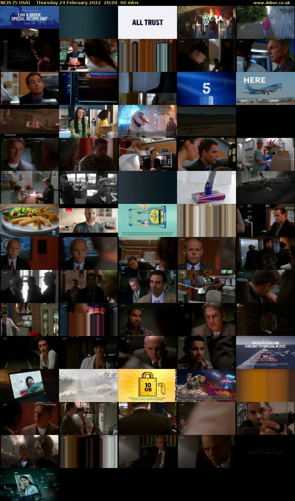 NCIS (5 USA) Thursday 24 February 2022 20:00 - 21:00