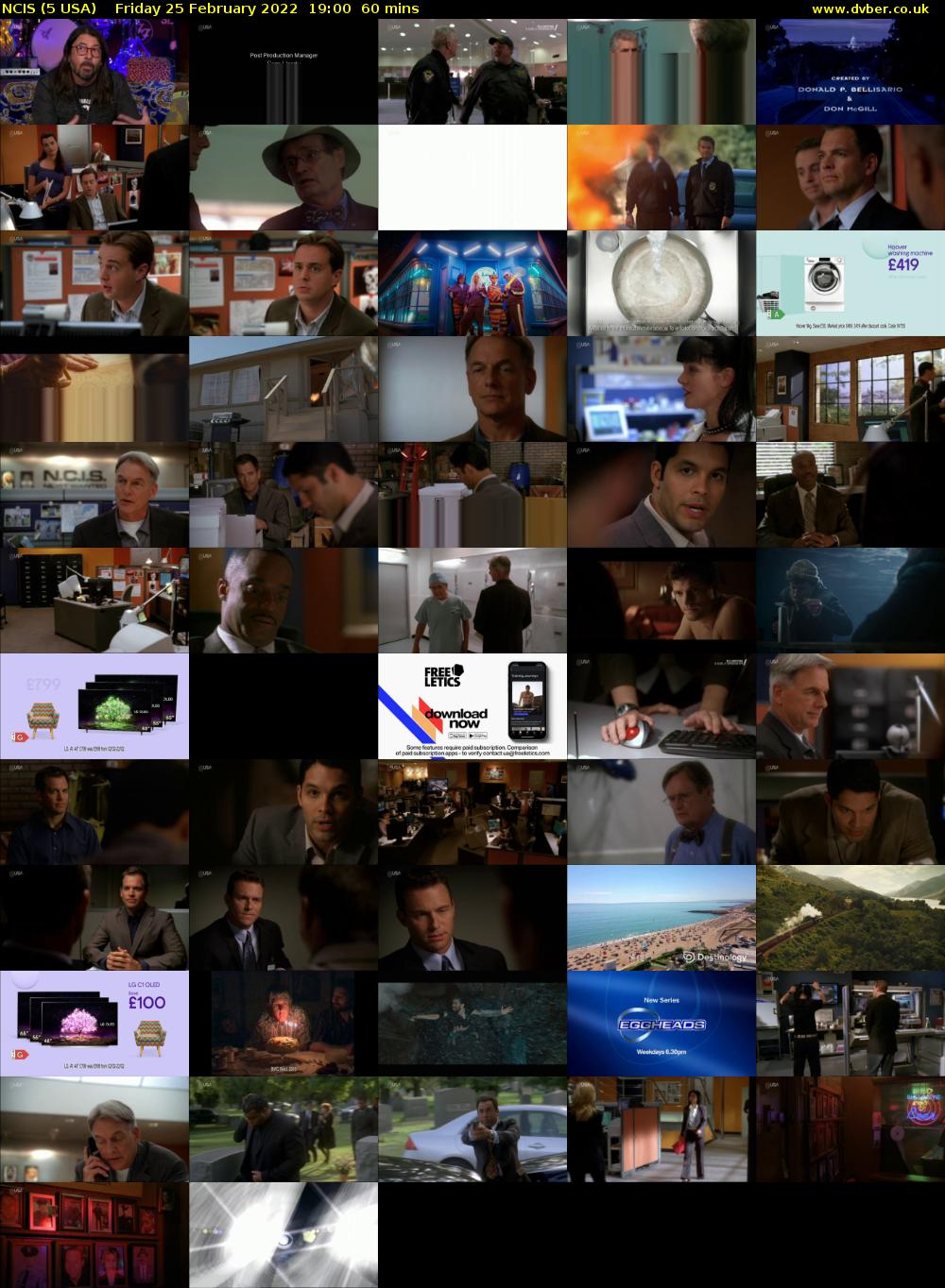 NCIS (5 USA) Friday 25 February 2022 19:00 - 20:00