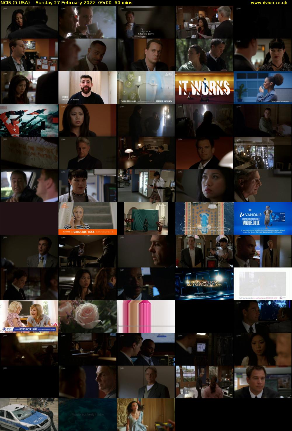 NCIS (5 USA) Sunday 27 February 2022 09:00 - 10:00