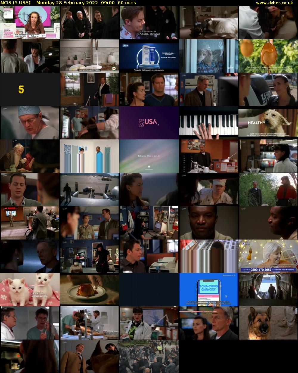 NCIS (5 USA) Monday 28 February 2022 09:00 - 10:00