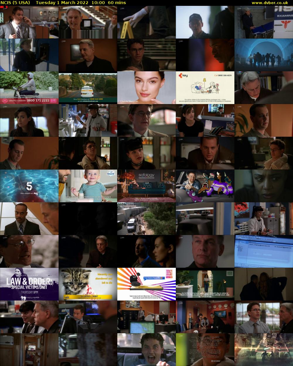NCIS (5 USA) Tuesday 1 March 2022 10:00 - 11:00