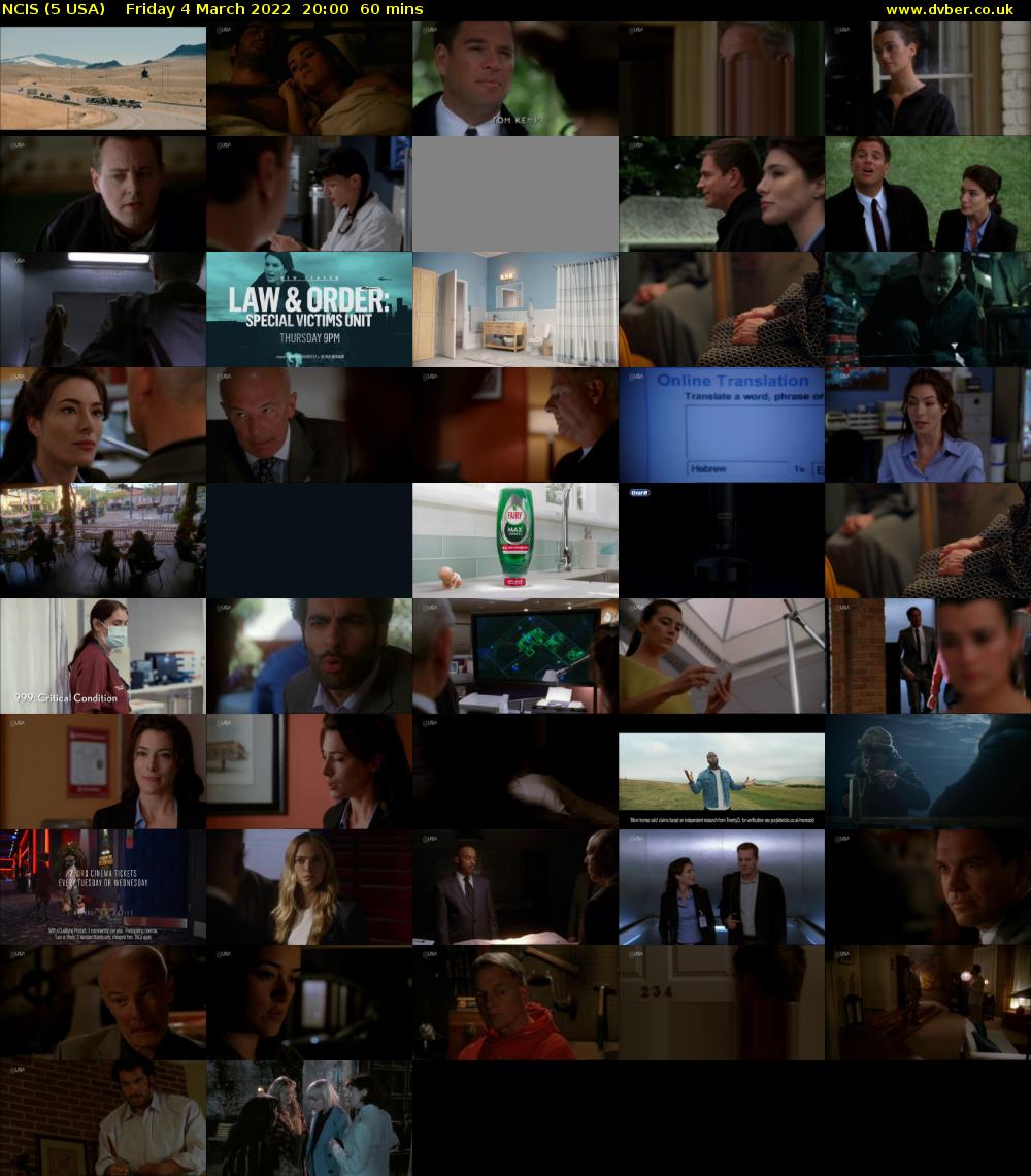 NCIS (5 USA) Friday 4 March 2022 20:00 - 21:00