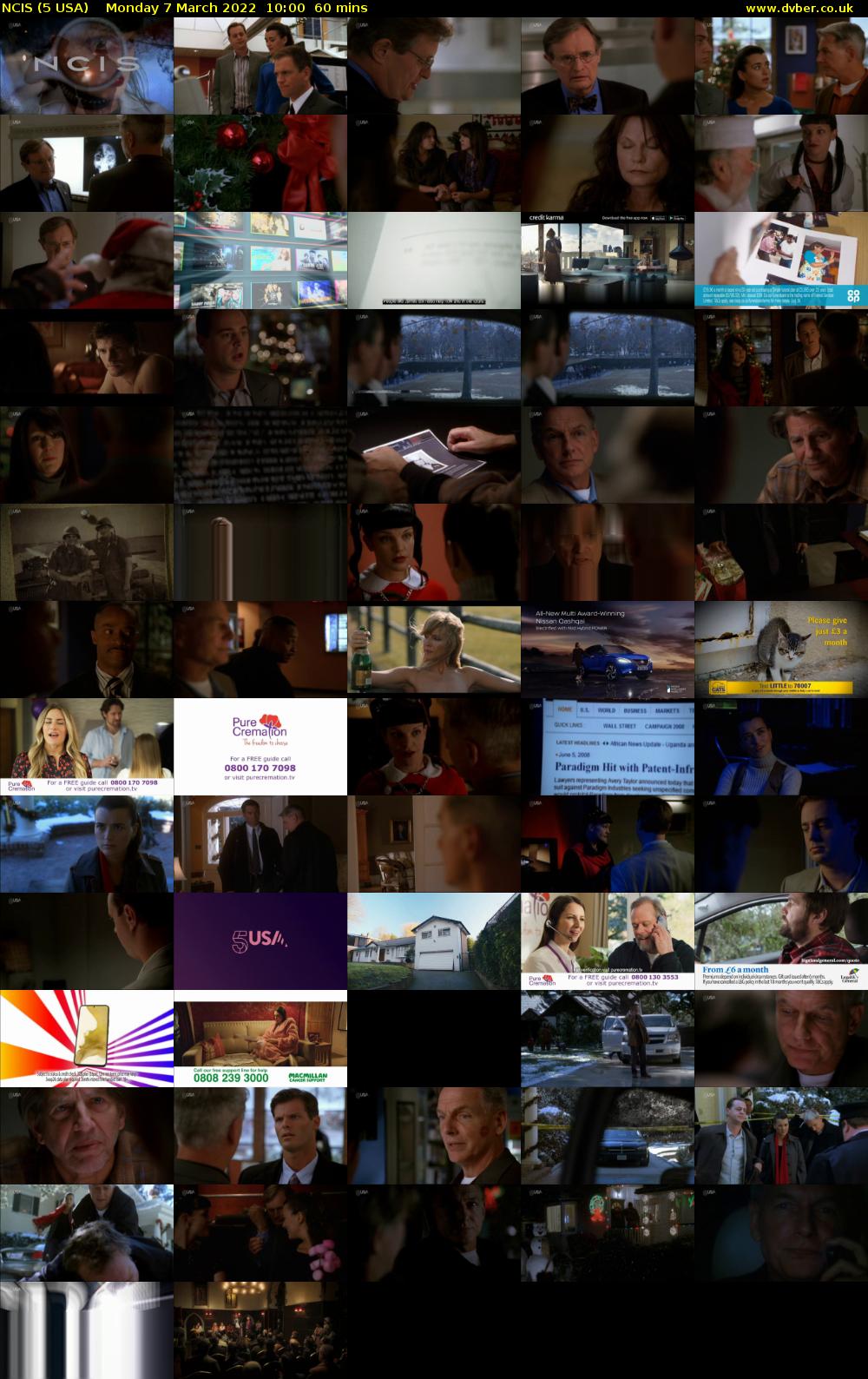 NCIS (5 USA) Monday 7 March 2022 10:00 - 11:00