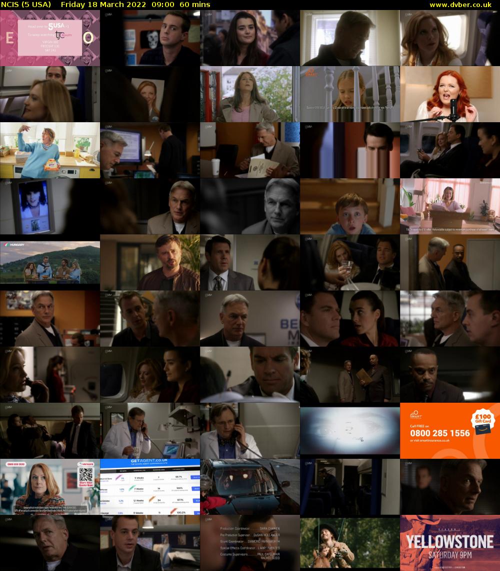 NCIS (5 USA) Friday 18 March 2022 09:00 - 10:00