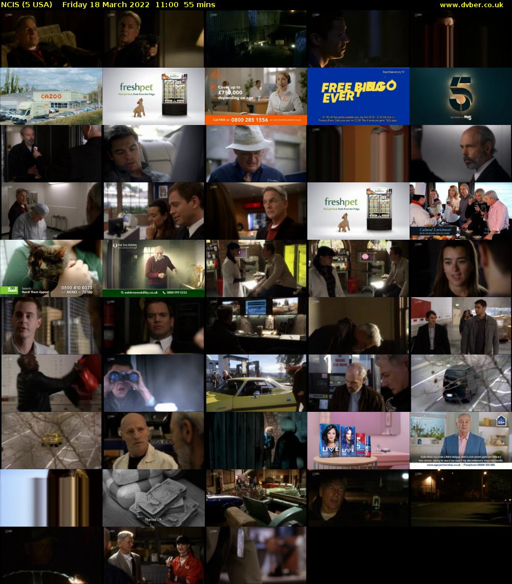 NCIS (5 USA) Friday 18 March 2022 11:00 - 11:55