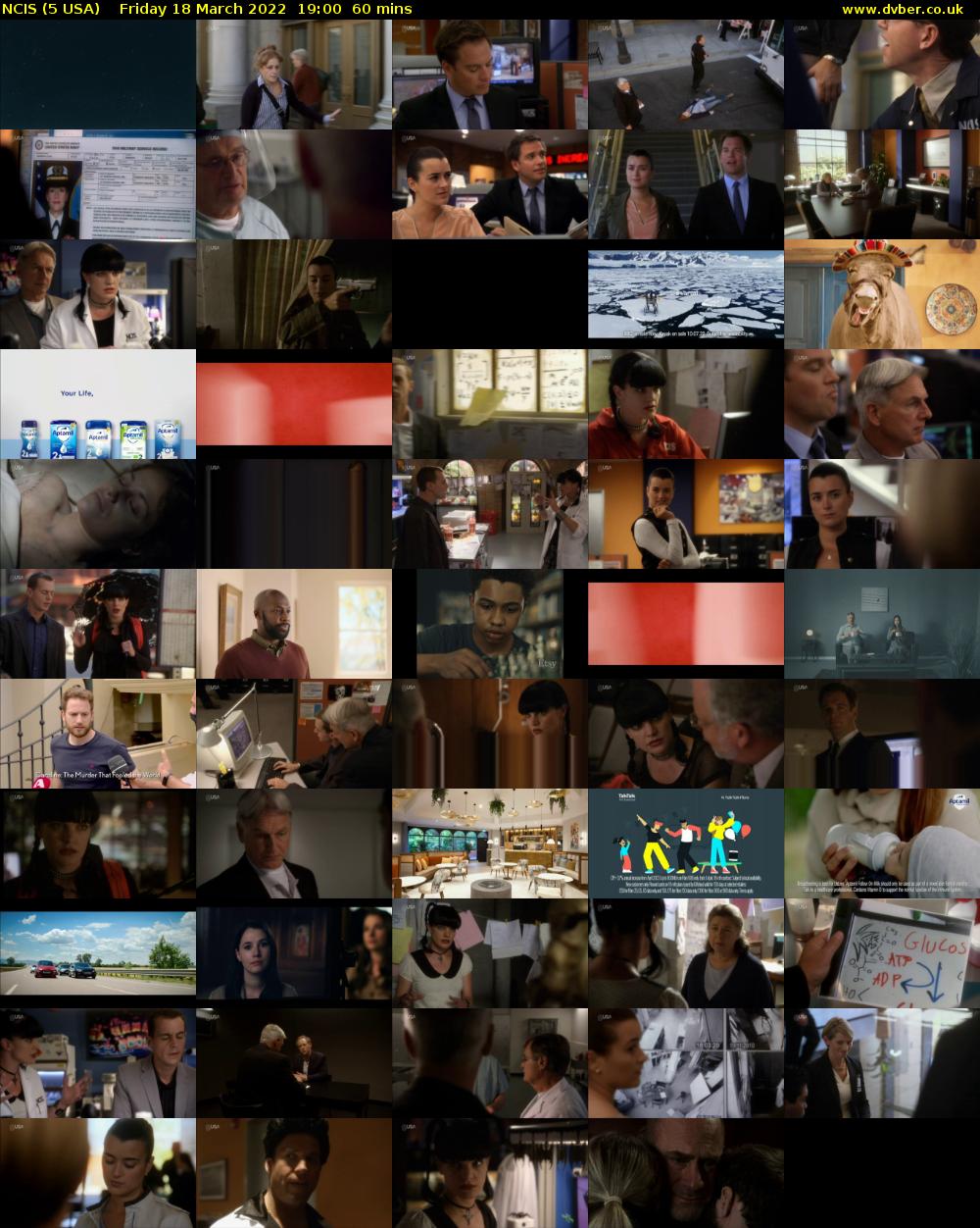 NCIS (5 USA) Friday 18 March 2022 19:00 - 20:00