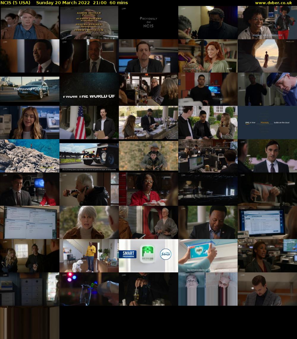 NCIS (5 USA) Sunday 20 March 2022 21:00 - 22:00