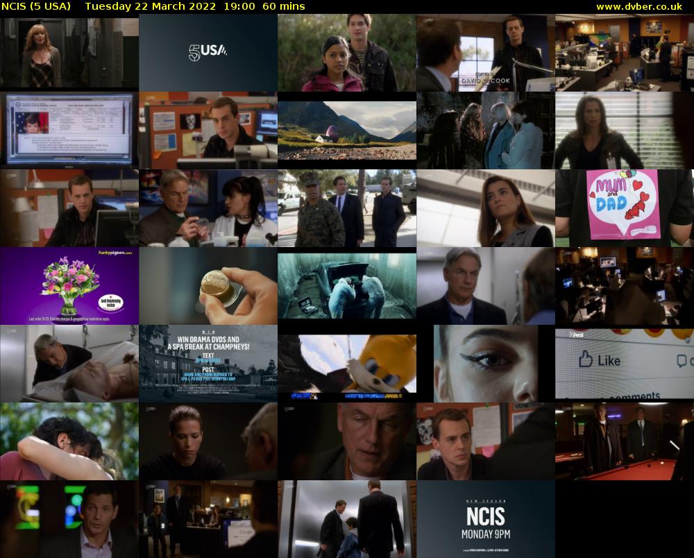 NCIS (5 USA) Tuesday 22 March 2022 19:00 - 20:00